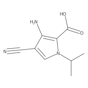 3-Amino-4-cyano-1-isopropyl-1H-pyrrole-2-carboxylic acid Structure