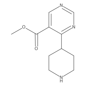 Methyl 4-(piperidin-4-yl)pyrimidine-5-carboxylate Structure