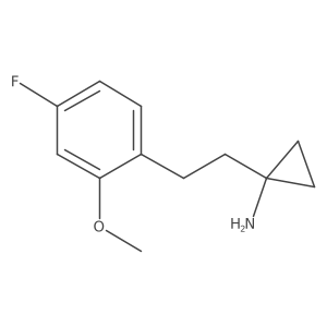1-[2-(4-Fluoro-2-methoxyphenyl)ethyl]cyclopropan-1-amine Structure