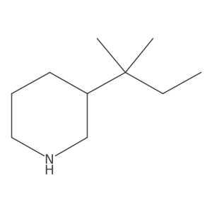 3-(2-Methylbutan-2-yl)piperidine结构式