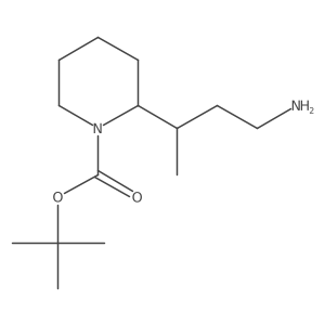Tert-butyl 2-(4-aminobutan-2-yl)piperidine-1-carboxylate Structure