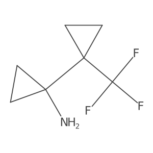 1-[1-(Trifluoromethyl)cyclopropyl]cyclopropan-1-amine Structure