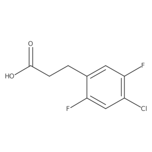 3-(4-Chloro-2,5-difluorophenyl)propanoic acid Structure