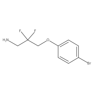 3-(4-Bromophenoxy)-2,2-difluoropropan-1-amine结构式