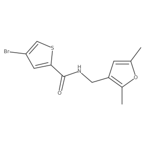 4-Bromo-N-[(2,5-dimethylfuran-3-YL)methyl]thiophene-2-carboxamide结构式
