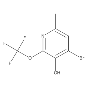 4-Bromo-6-methyl-2-(trifluoromethoxy)pyridin-3-ol Structure