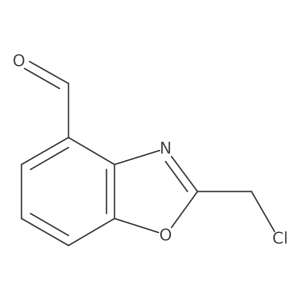2-(Chloromethyl)benzo[d]oxazole-4-carboxaldehyde结构式