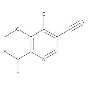 4-Chloro-6-(difluoromethyl)-5-methoxynicotinonitrile结构式