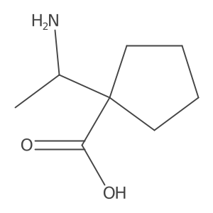 1-(1-Aminoethyl)cyclopentane-1-carboxylic acid结构式