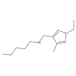[(1-ethyl-3-methyl-1H-pyrazol-4-yl)methyl](3-methoxypropyl)amine结构式