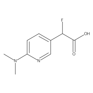 2-[6-(Dimethylamino)pyridin-3-yl]-2-fluoroacetic acid结构式