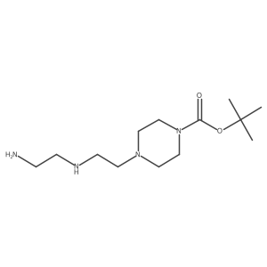 tert-Butyl 4-(2-((2-aminoethyl)amino)ethyl)piperazine-1-carboxylate结构式