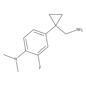4-[1-(aminomethyl)cyclopropyl]-2-fluoro-N,N-dimethylaniline Structure