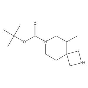 tert-Butyl 5-methyl-2,7-diazaspiro[3.5]nonane-7-carboxylate结构式