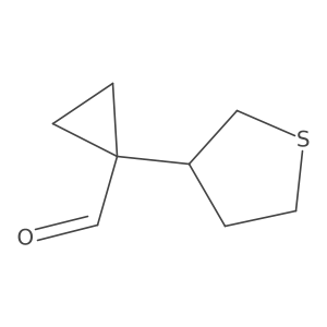 1-(Thiolan-3-yl)cyclopropane-1-carbaldehyde Structure