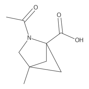 2-Acetyl-4-methyl-2-azabicyclo[2.1.1]hexane-1-carboxylic acid结构式