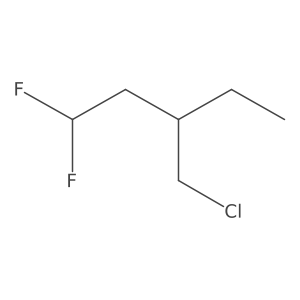 3-(Chloromethyl)-1,1-difluoropentane Structure