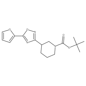 Tert-butyl 3-[5-(2-furyl)-1,2,4-oxadiazol-3-yl]piperidine-1-carboxylate结构式