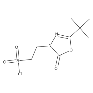 2-(5-tert-Butyl-2-oxo-2,3-dihydro-1,3,4-oxadiazol-3-yl)ethane-1-sulfonyl chloride Structure