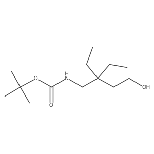 tert-butyl N-(2,2-diethyl-4-hydroxybutyl)carbamate Structure