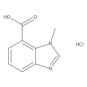 3-Methylbenzimidazole-4-carboxylic acid;hydrochloride结构式