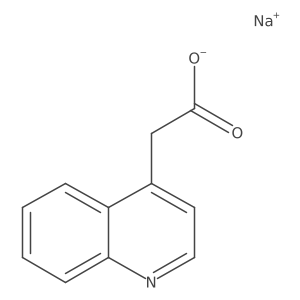 Sodium 2-(quinolin-4-yl)acetate Structure