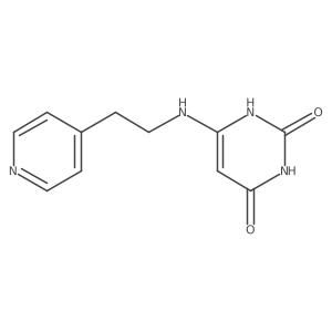 6-((2-(pyridin-4-yl)ethyl)amino)pyrimidine-2,4(1H,3H)-dione结构式