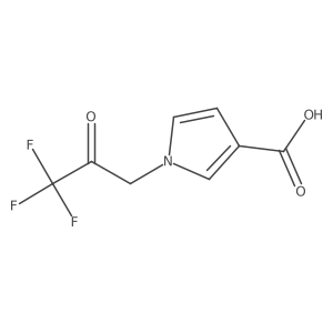 1-(3,3,3-trifluoro-2-oxopropyl)-1H-pyrrole-3-carboxylic acid Structure