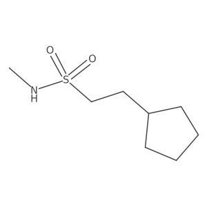 2-cyclopentyl-N-methylethane-1-sulfonamide结构式