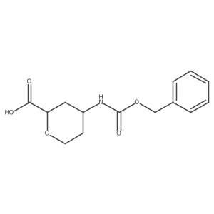 rac-(2R,4R)-4-{[(benzyloxy)carbonyl]amino}oxane-2-carboxylic acid结构式
