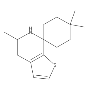 4,4,5'-trimethyl-5',6'-dihydro-4'H-spiro[cyclohexane-1,7'-thieno[2,3-c]pyridine]结构式