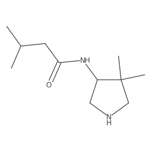 N-(4,4-dimethylpyrrolidin-3-yl)-3-methylbutanamide Structure