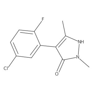 4-(5-chloro-2-fluorophenyl)-1,3-dimethyl-1H-pyrazol-5-ol Structure
