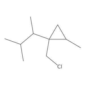 1-(Chloromethyl)-2-methyl-1-(3-methylbutan-2-yl)cyclopropane结构式