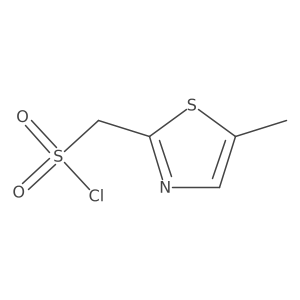 (5-Methyl-1,3-thiazol-2-yl)methanesulfonyl chloride结构式