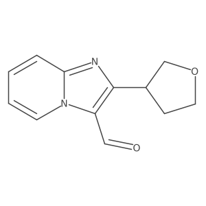 2-(Oxolan-3-yl)imidazo[1,2-a]pyridine-3-carbaldehyde结构式