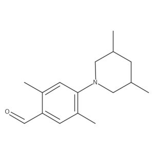 4-(3,5-Dimethylpiperidin-1-yl)-2,5-dimethylbenzaldehyde结构式
