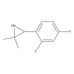 3-(2,4-Difluorophenyl)-2,2-dimethylaziridine Structure