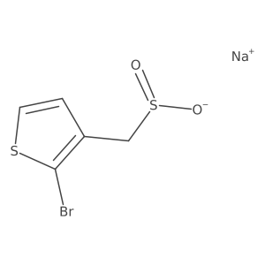 Sodium (2-bromothiophen-3-yl)methanesulfinate Structure