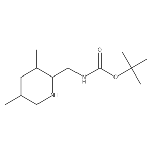 tert-butyl N-[(3,5-dimethylpiperidin-2-yl)methyl]carbamate结构式
