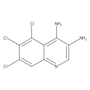 5,6,7-Trichloroquinoline-3,4-diamine Structure