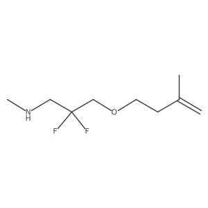 {2,2-Difluoro-3-[(3-methylbut-3-en-1-yl)oxy]propyl}(methyl)amine Structure