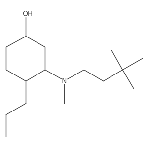 3-[(3,3-Dimethylbutyl)(methyl)amino]-4-propylcyclohexan-1-ol Structure