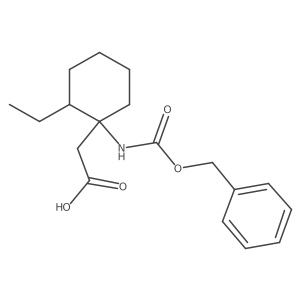2-(1-{[(Benzyloxy)carbonyl]amino}-2-ethylcyclohexyl)acetic acid Structure