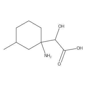 2-(1-Amino-3-methylcyclohexyl)-2-hydroxyacetic acid结构式