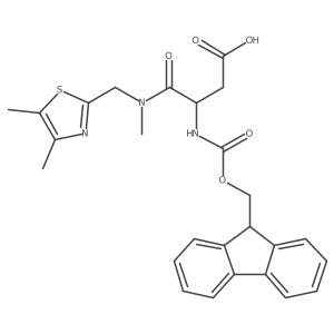 3-{[(dimethyl-1,3-thiazol-2-yl)methyl](methyl)carbamoyl}-3-({[(9H-fluoren-9-yl)methoxy]carbonyl}amino)propanoic acid Structure
