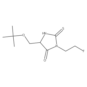 5-[(Tert-butoxy)methyl]-3-(2-fluoroethyl)-2-sulfanylideneimidazolidin-4-one Structure