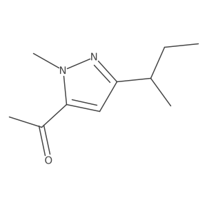 1-[3-(butan-2-yl)-1-methyl-1H-pyrazol-5-yl]ethan-1-one结构式