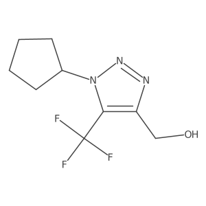 [1-cyclopentyl-5-(trifluoromethyl)-1H-1,2,3-triazol-4-yl]methanol Structure