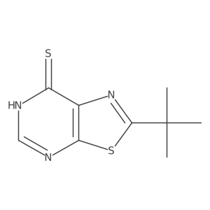 2-Tert-butyl-[1,3]thiazolo[5,4-d]pyrimidine-7-thiol Structure